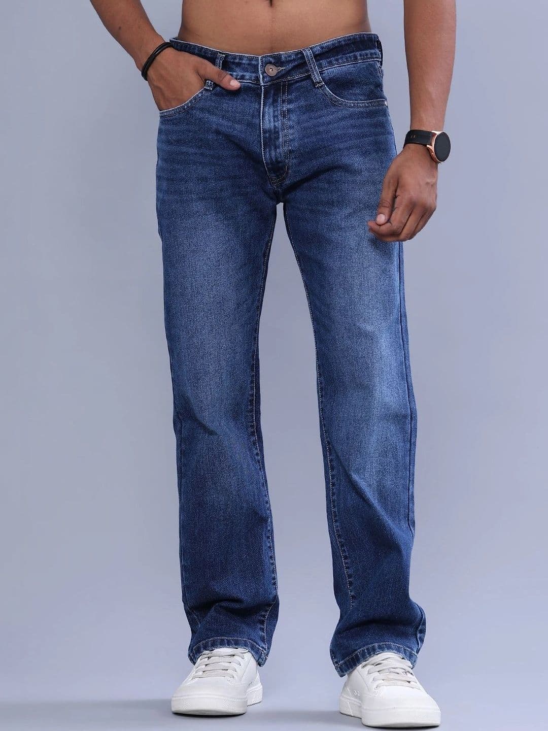 V-Mart Men Regular Fit Mid-Rise Jeans - view 1