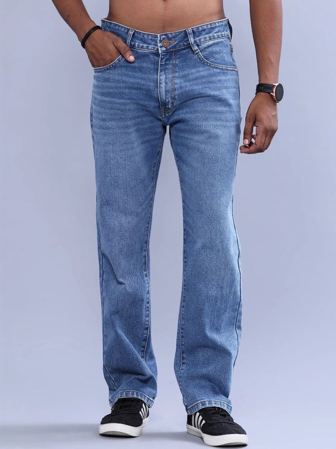 V-Mart Men Regular Fit Mid-Rise Jeans - view 1
