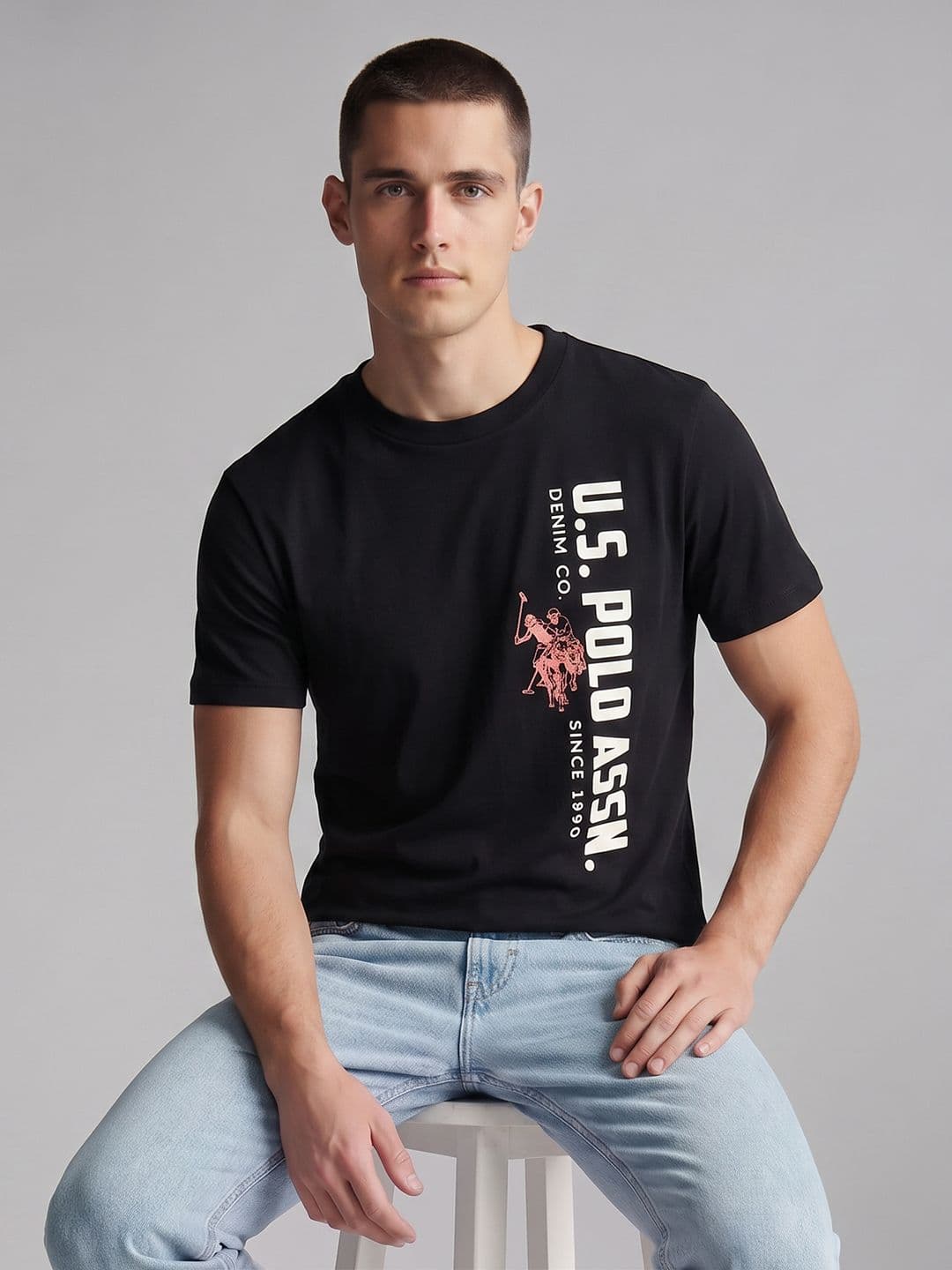 U.S. Polo Assn. Denim Co. Brand Logo Printed T-shirt - view 1