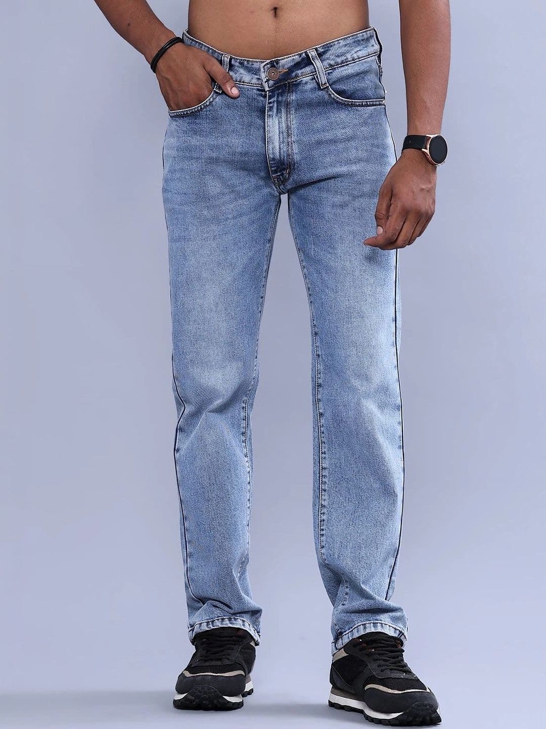 V-Mart Men Regular Fit Mid-Rise Jeans - view 1
