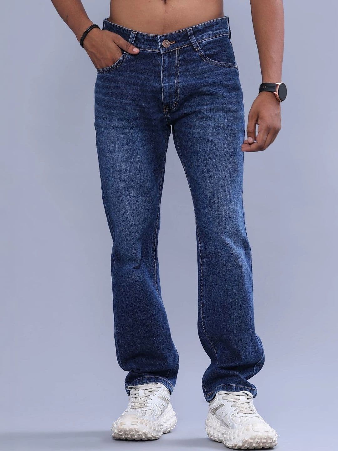 V-Mart Men Regular Fit Mid-Rise Jeans - view 1