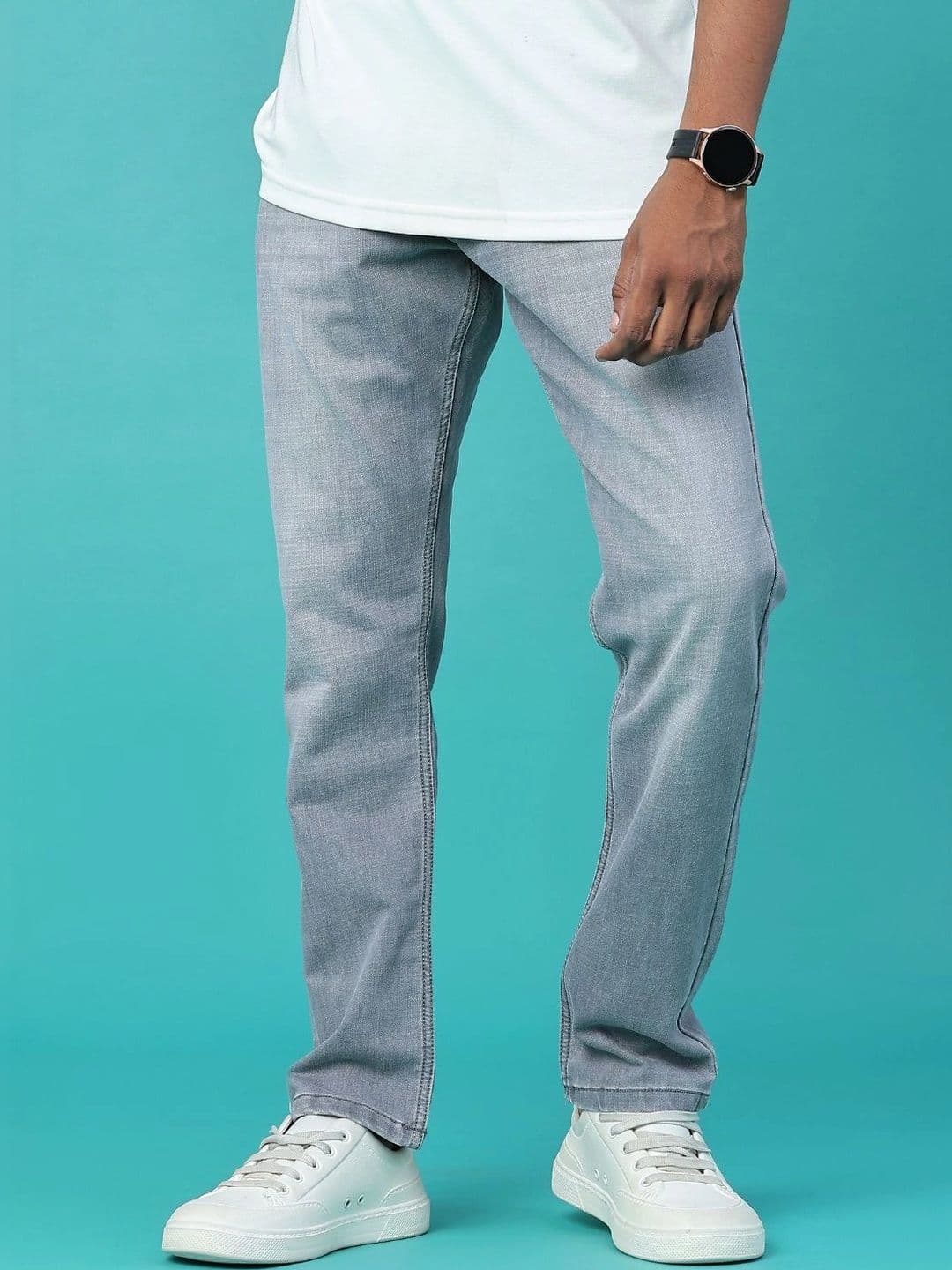 V-Mart Men Regular Fit Mid-Rise Jeans - view 1