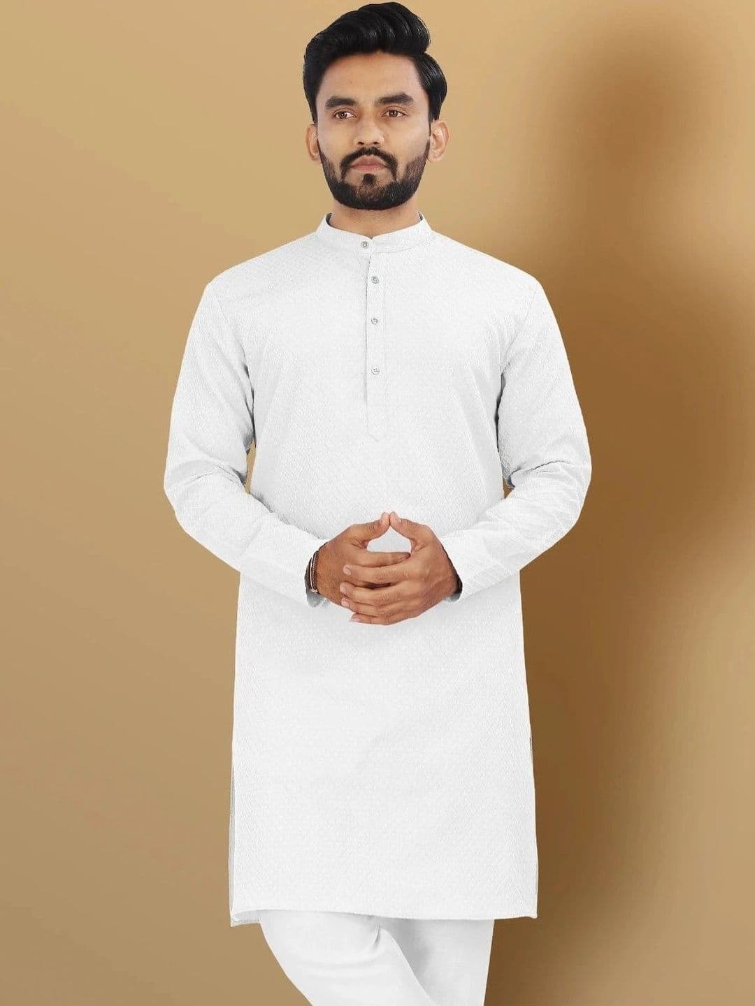 VTEXX Men Jacquard Kurta - view 1