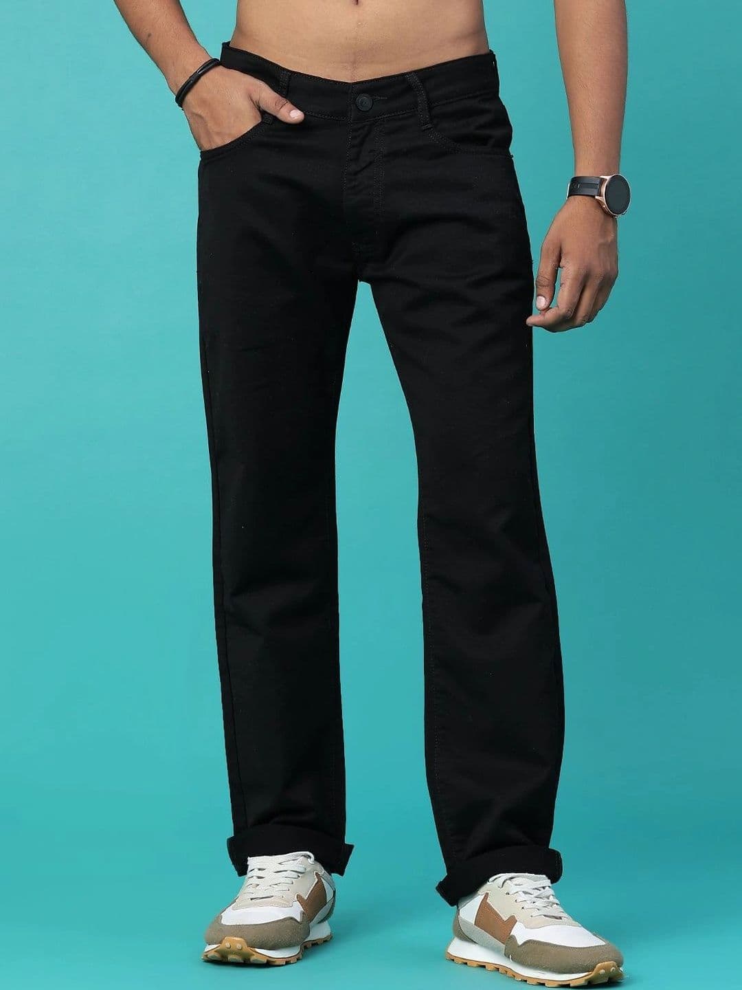 V-Mart Men Regular Fit Mid-Rise Jeans - view 1
