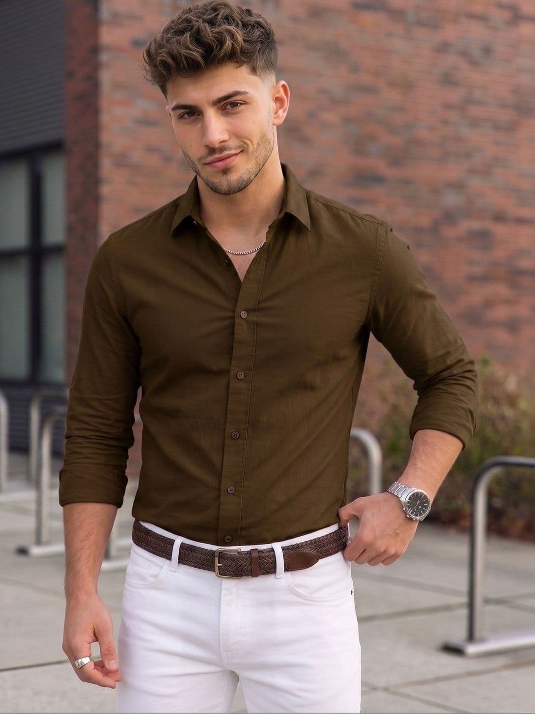 FUNKY RICH Men Standard Casual Shirt - view 1