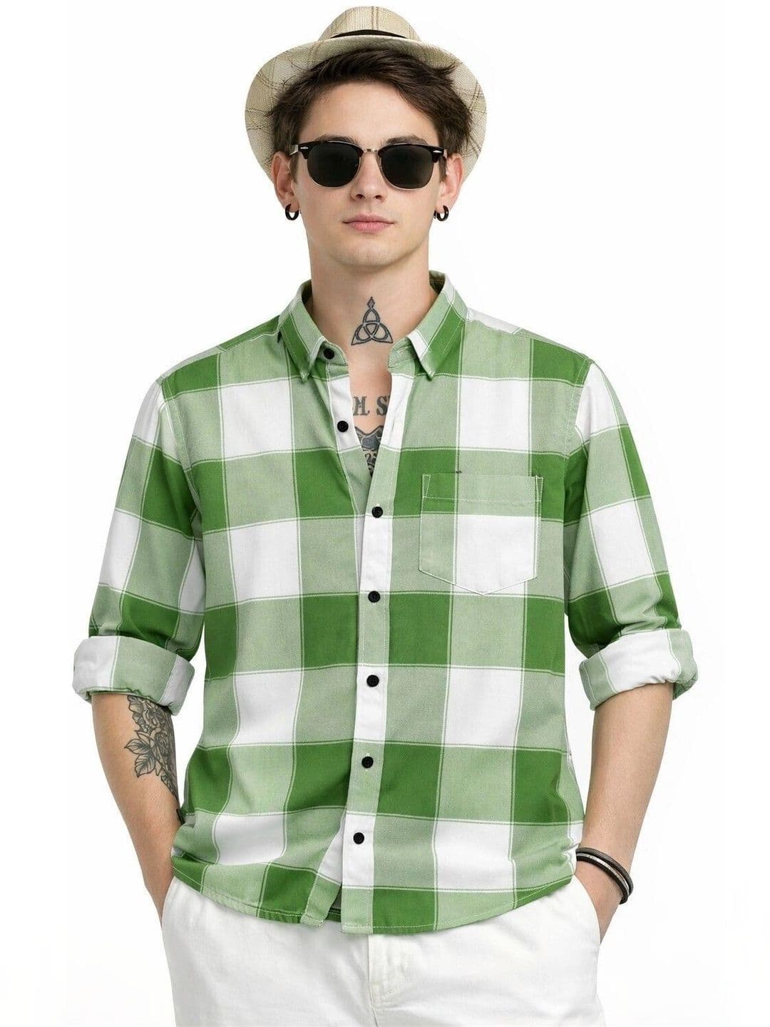 Falconwear Men Buffalo Checks Sheer Checked Casual Shirt - view 1