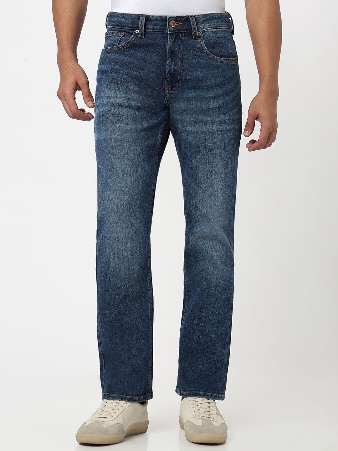 Spykar Men Chico Mid Rise Comfort Fit Dark blue Jeans - view 1