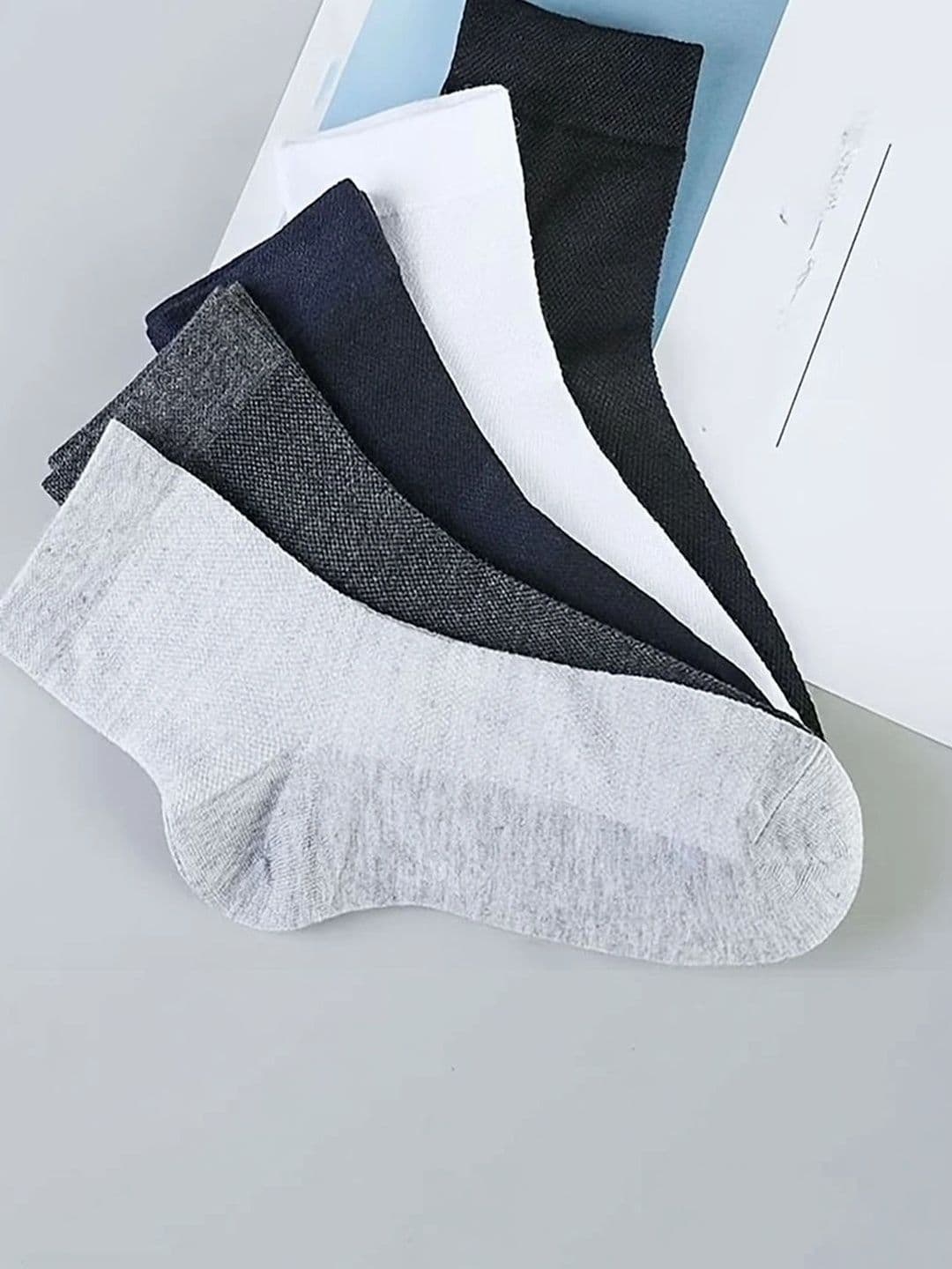 BEAR&BEYOND Men Pack of 5 Cotton Assorted Above Ankle Socks - view 1