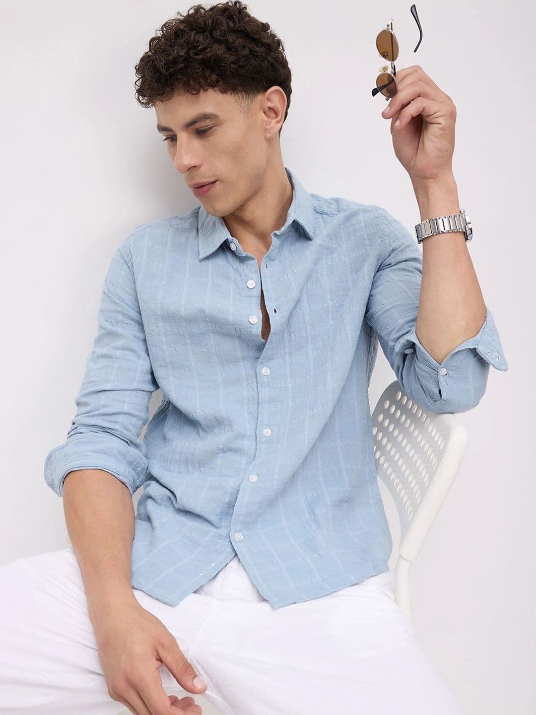 VASTRADO Men Classic Slim Fit Casual Shirt - view 1