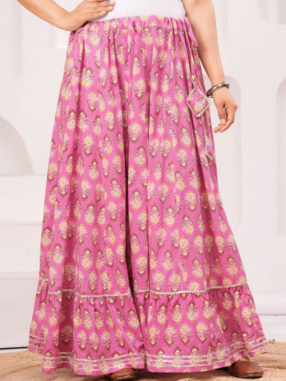 Maquien Women Floral Maxi Flared Skirt - view 1