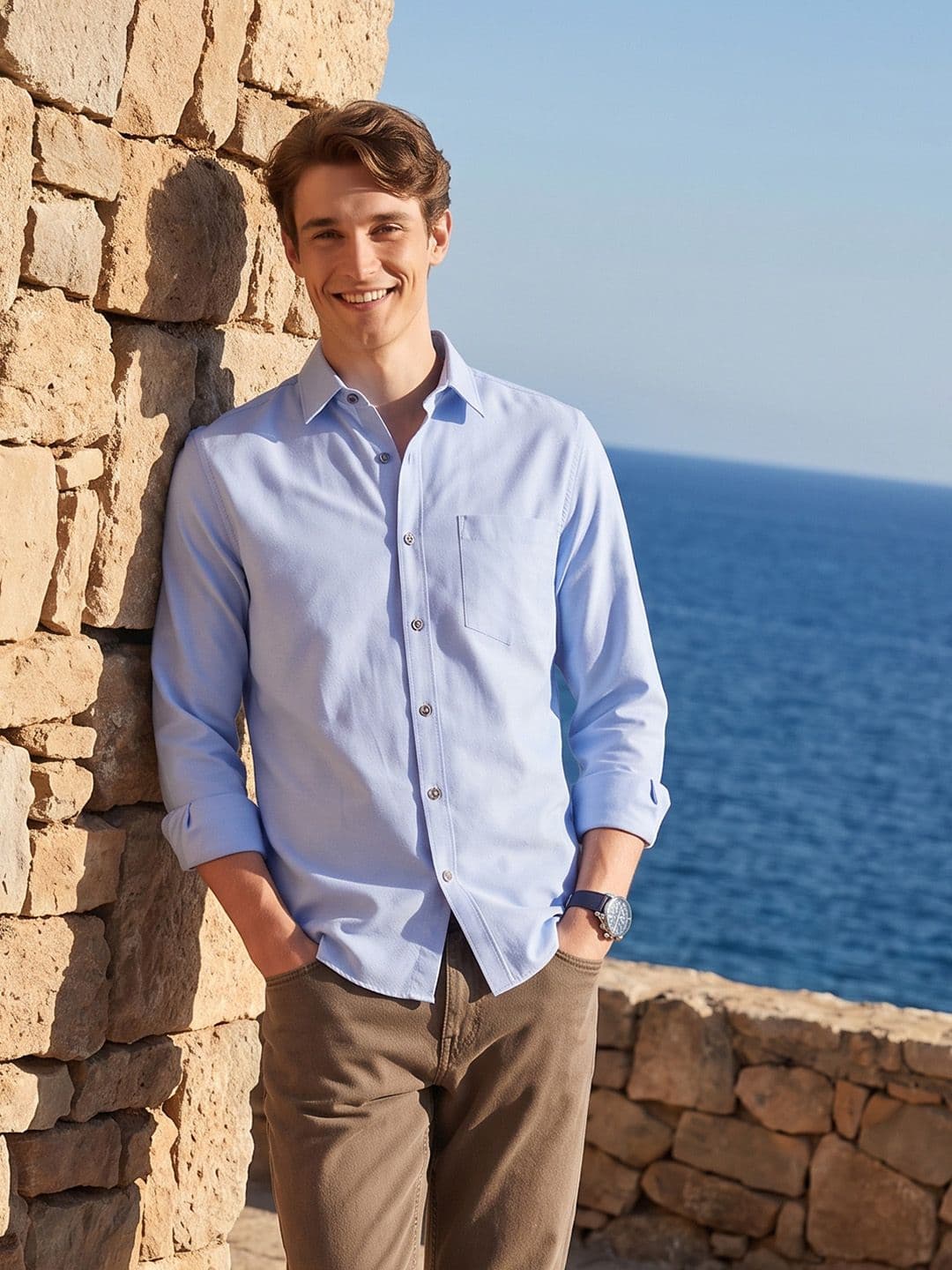 Mast & Harbour Men Spread Collar Casual Shirt - view 1