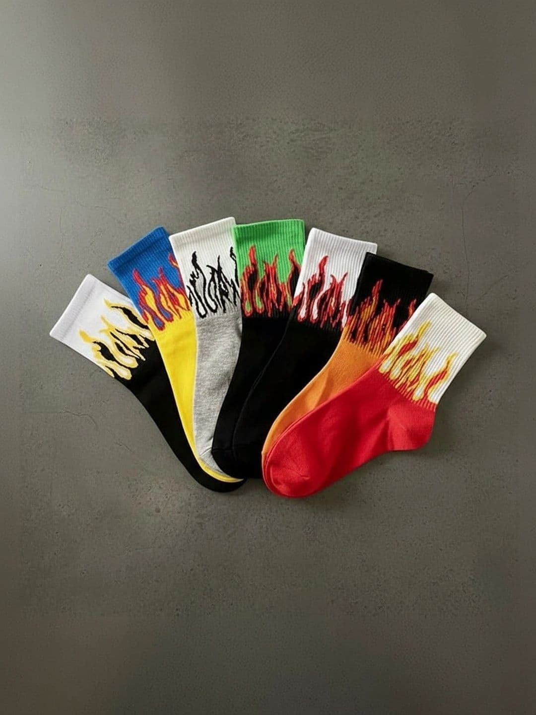 BEAR&BEYOND Men Pack of 7 Cotton Assorted Patterned Above Ankle Socks - view 1