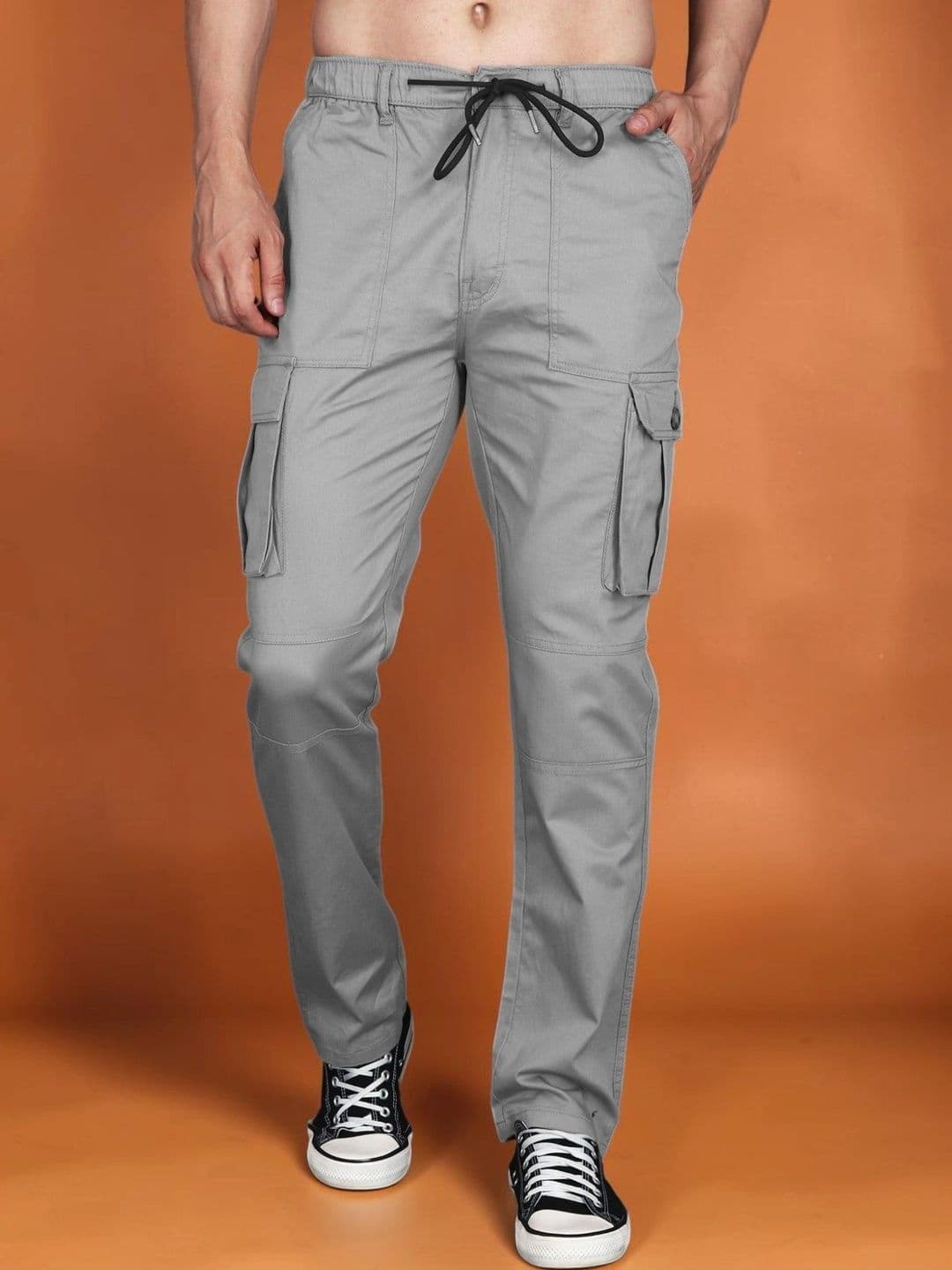 Mast & Harbour Men Relaxed Straight Leg Easy Wash Cargos Trousers - view 1
