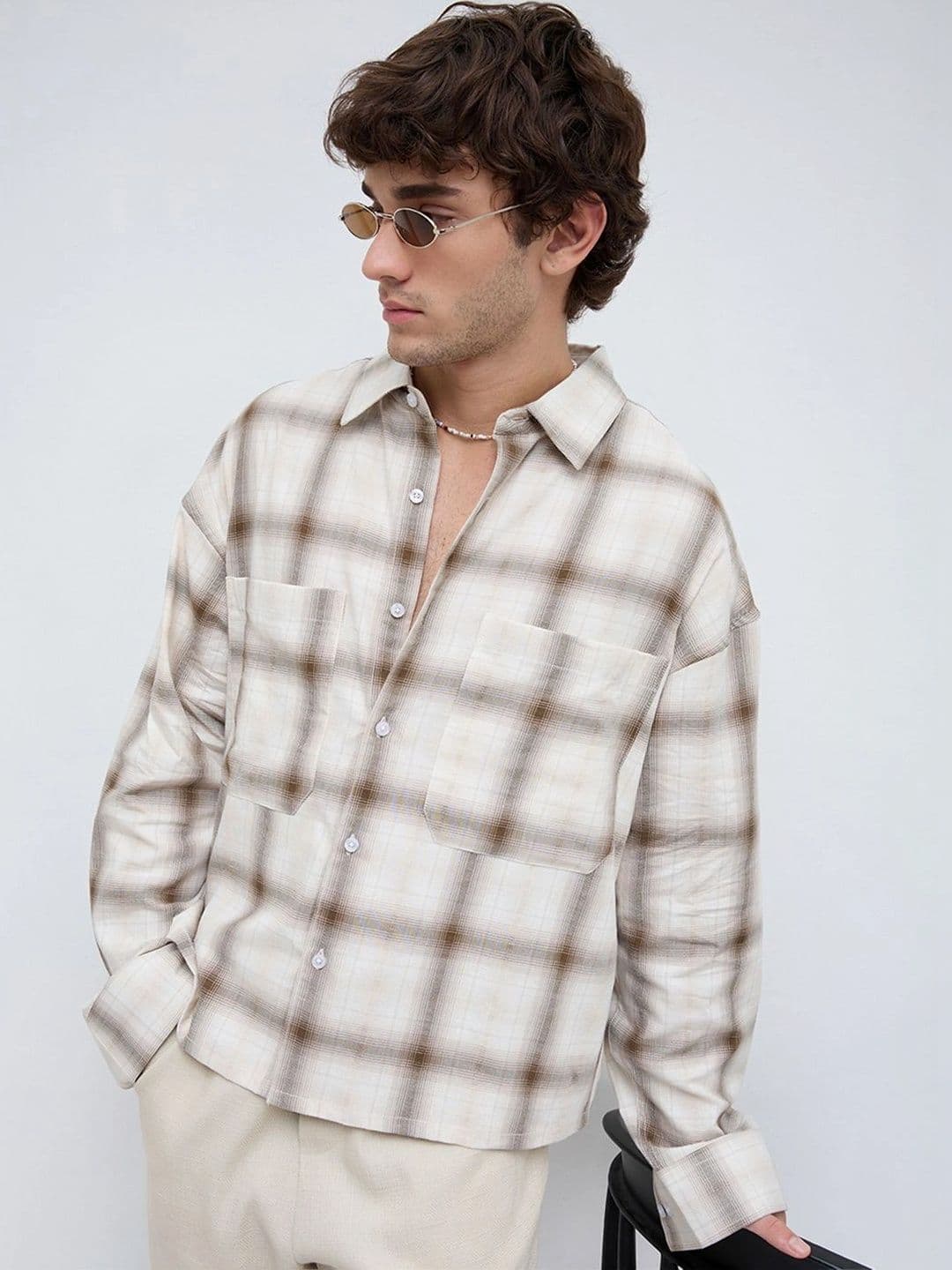 VASTRADO Men Classic Boxy Checked Casual Shirt - view 1