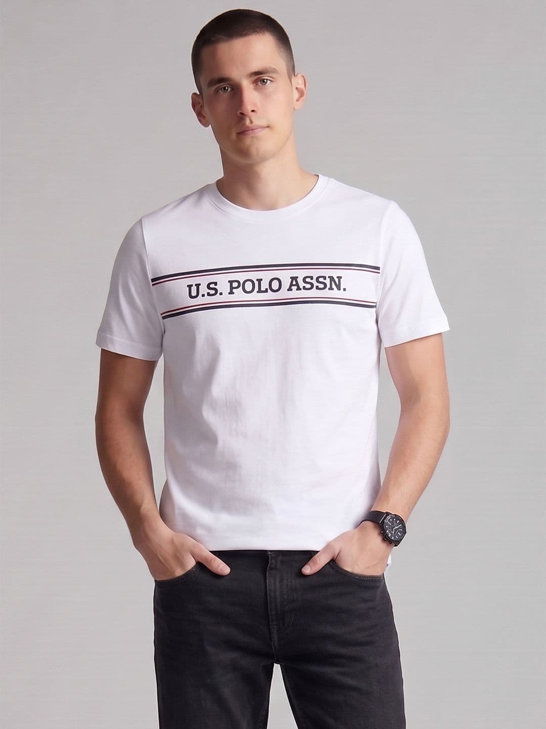 U.S. Polo Assn. Brand Logo Printed T-shirt - view 1