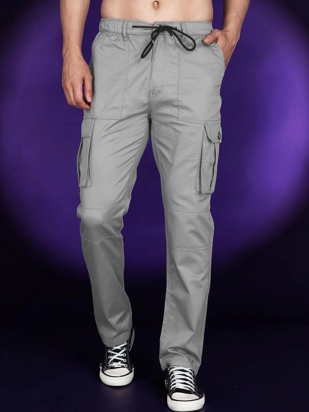 Mast & Harbour Men Relaxed Straight Leg Easy Wash Cargos Trousers - view 1