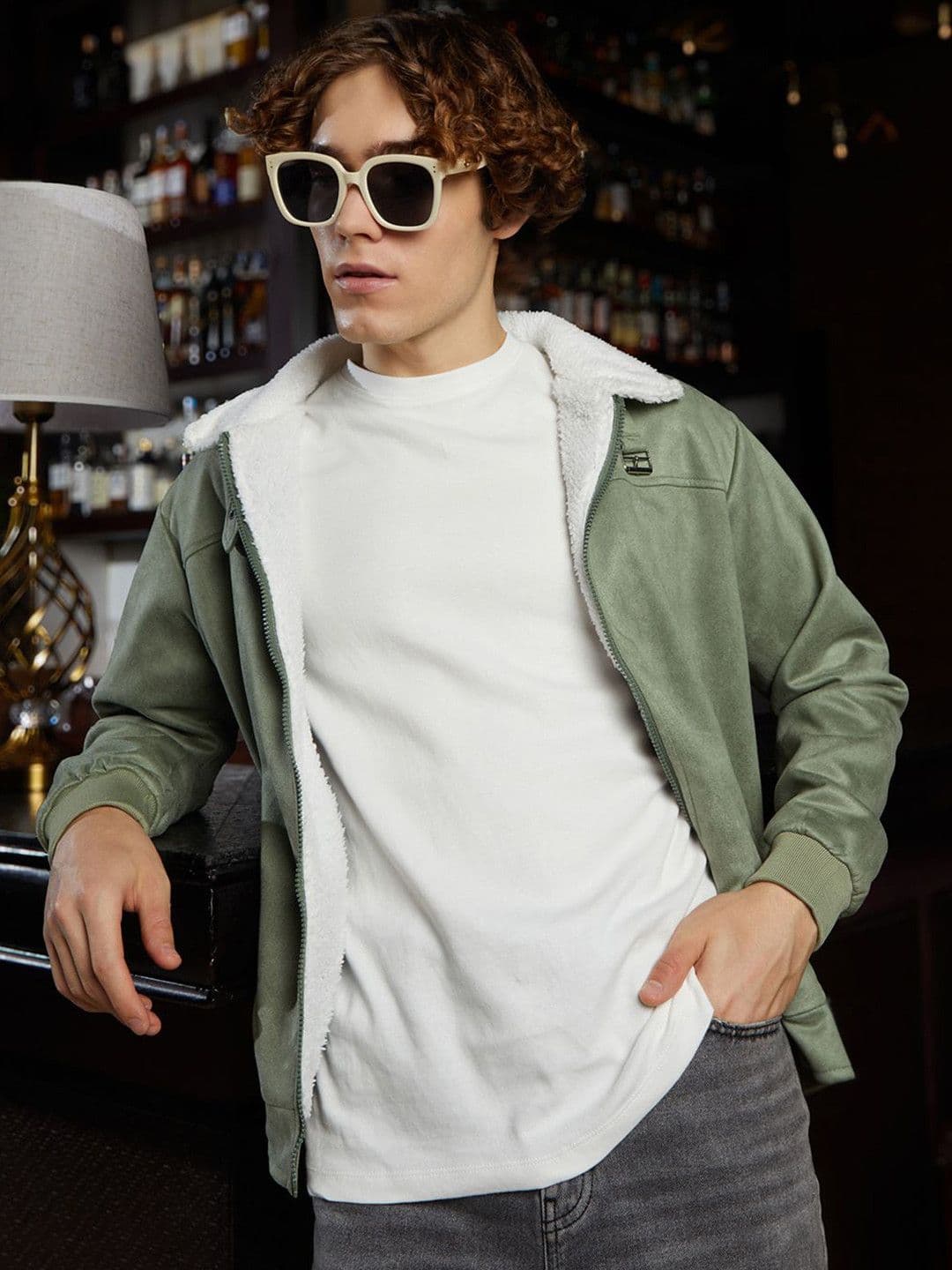CAHOOT Men Fleece-Lined Bomber Jacket - view 1
