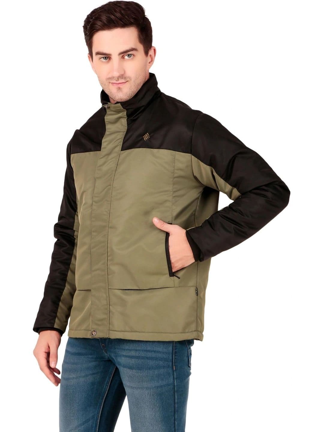 NU-9 Men Colourblocked Insulator Puffer Jacket - view 1