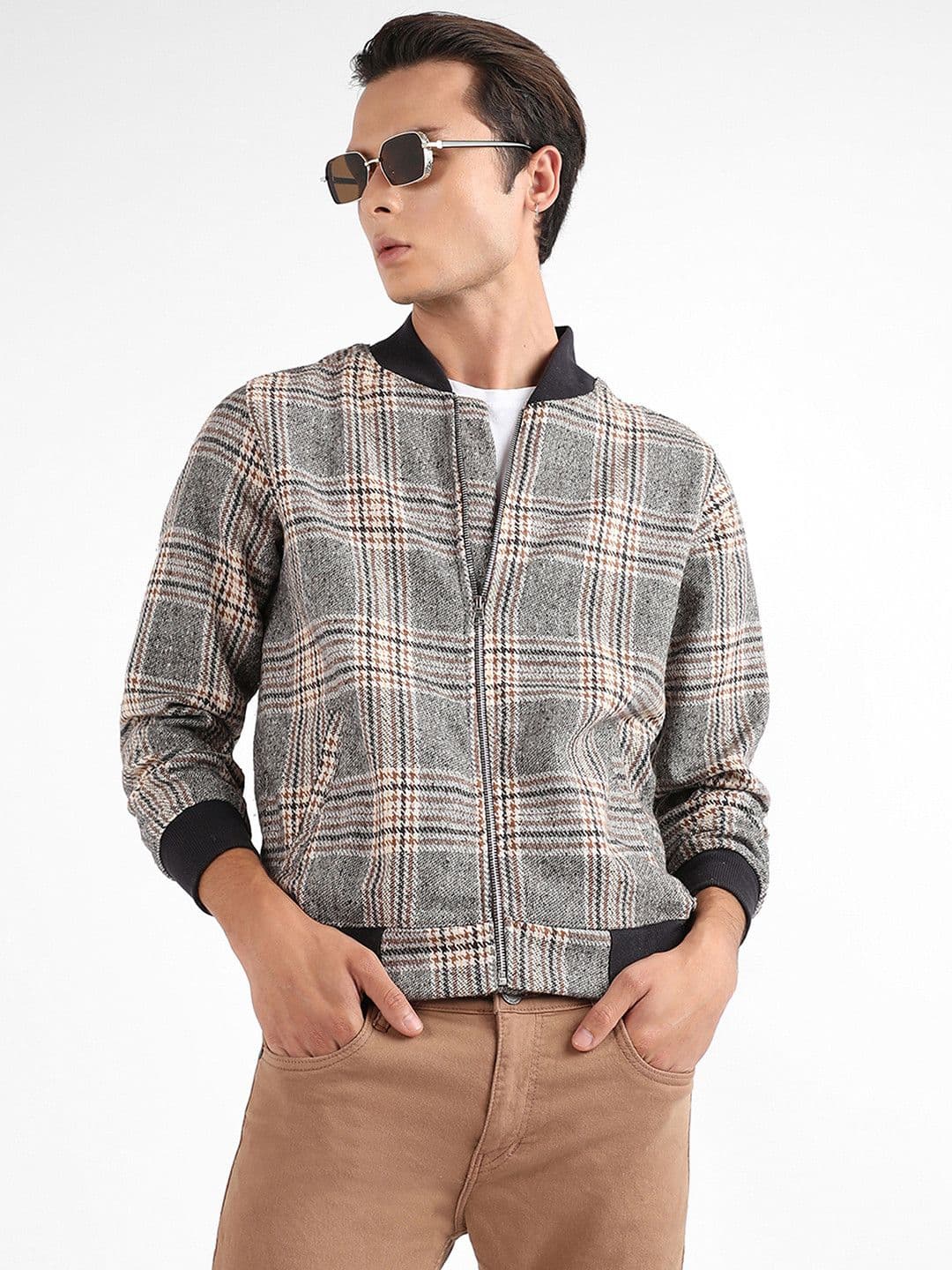 CAHOOT Men Checked Lightweight Bomber Jacket - view 1