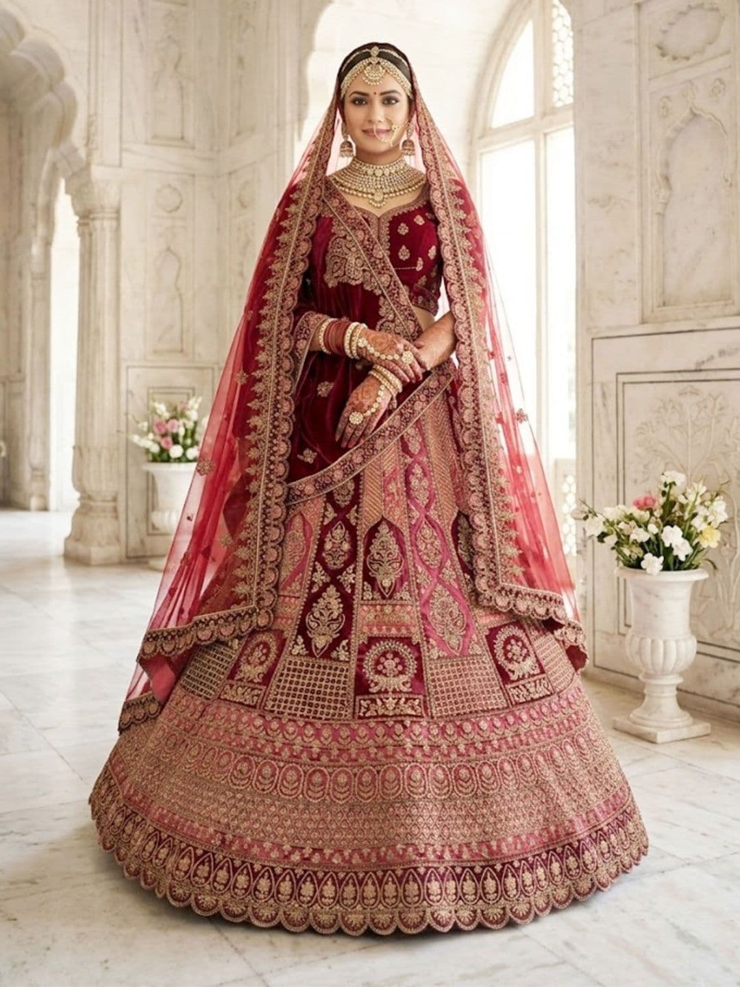 JIYANA WOMENS CHOICE Embroidered Semi-Stitched Lehenga & Unstitched Blouse With Dupatta - view 1