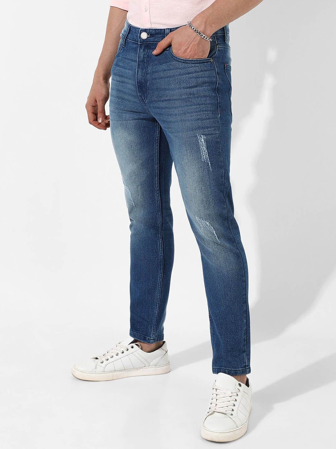 CAHOOT Men Blue Smart Slim Fit Light Fade Stretchable Jeans - view 1