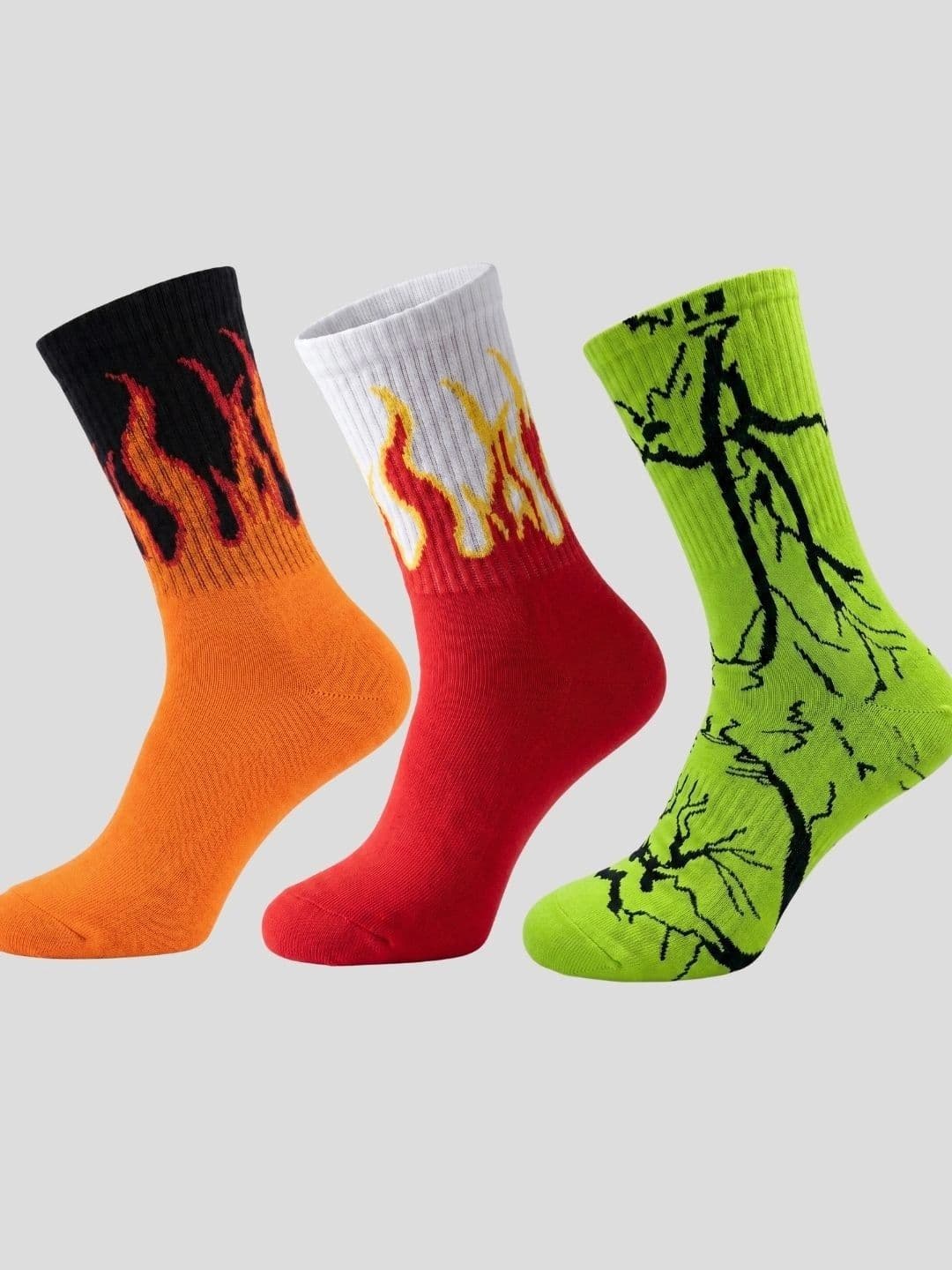 Moda Rapido Men Pack of 3 Cotton Blend Patterned Above Ankle Socks - view 1