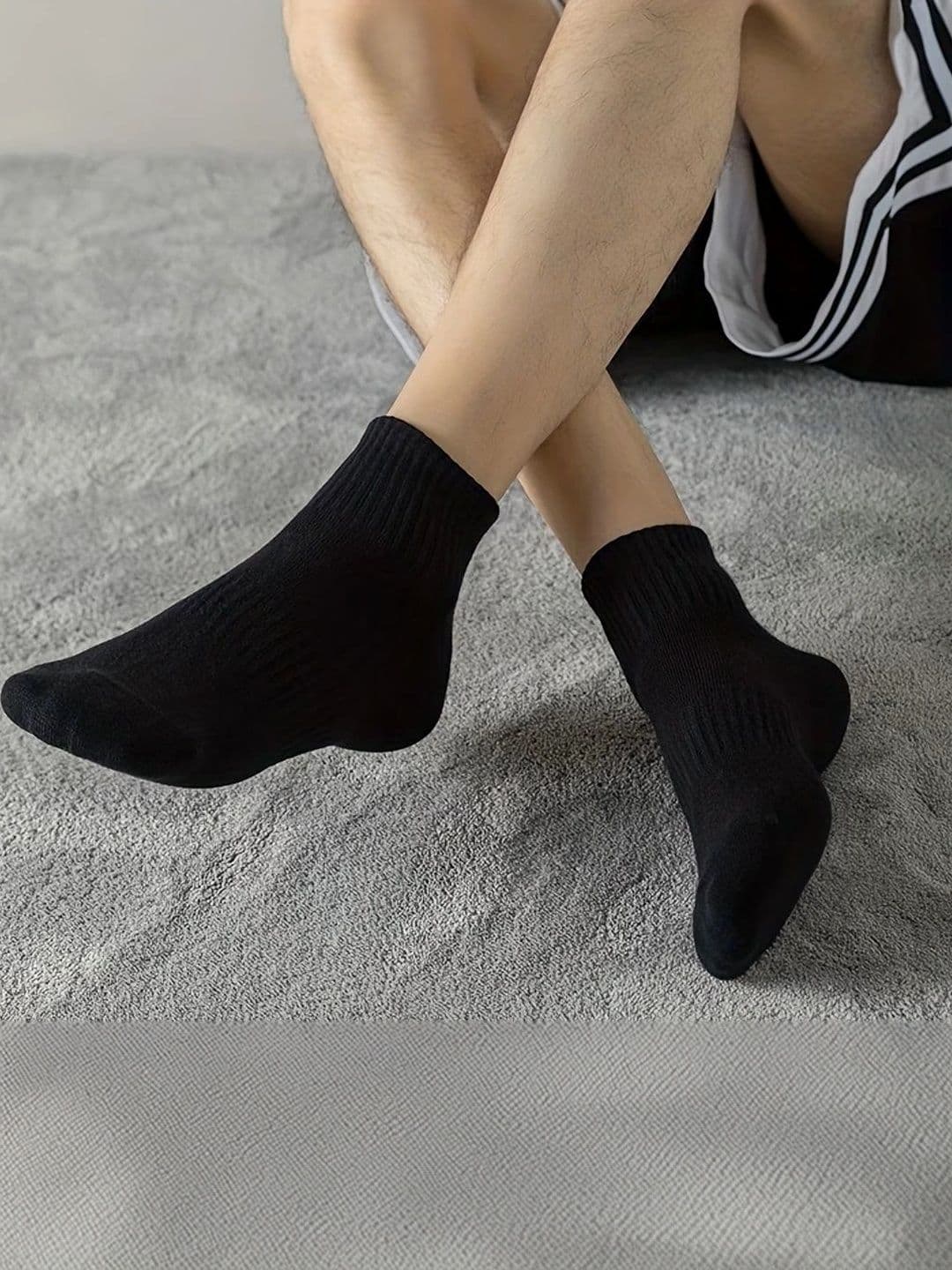 BEAR&BEYOND Men Pack of 4 Cotton Assorted Ankle Length Socks - view 1