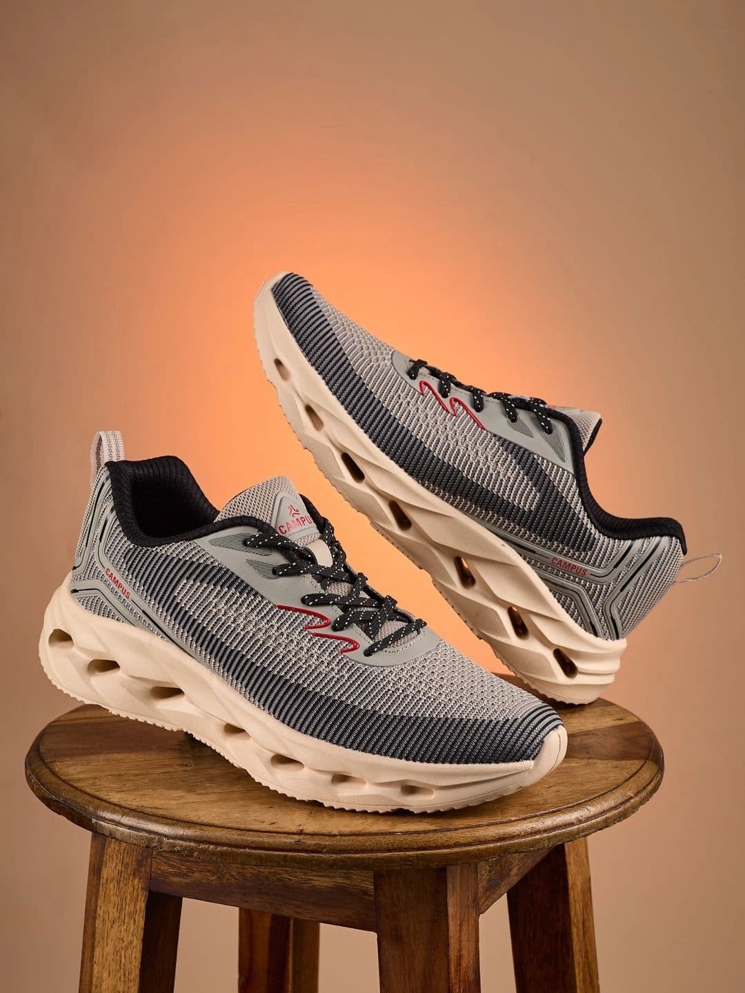 Campus Men Textile Running Shoes - view 1