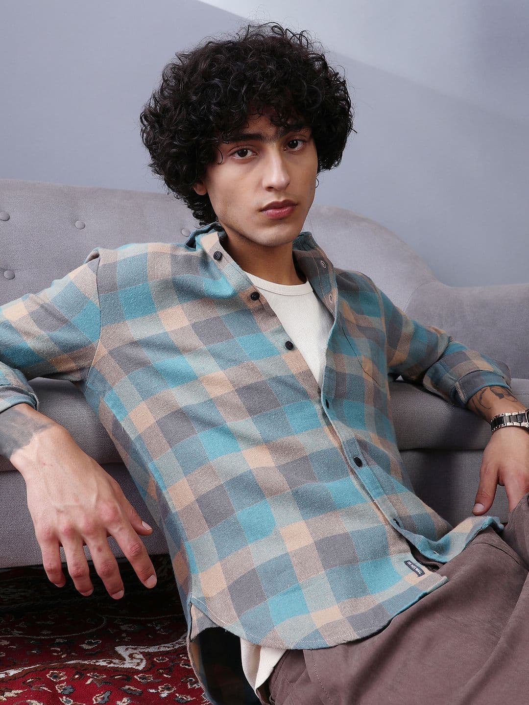 CAHOOT Men Comfort Multi Stripes Checked Casual Shirt - view 1