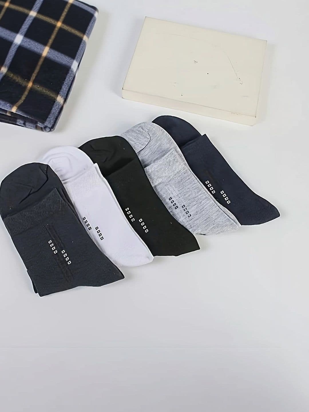 BEAR&BEYOND Men Pack of 5 Cotton Assorted Above Ankle Socks - view 1