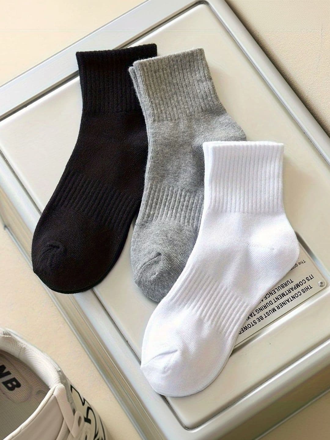BEAR&BEYOND Men Pack of 3 Cotton Assorted Above Ankle Socks - view 1