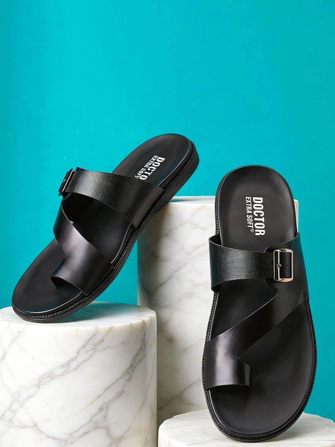 DOCTOR EXTRA SOFT Men Leather Comfort Sandals - view 1