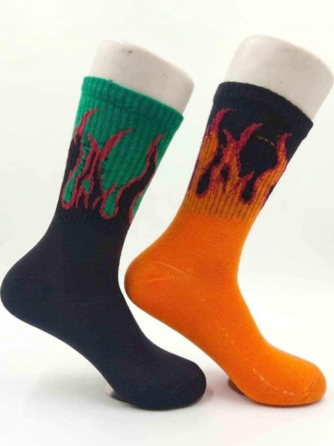 BEAR&BEYOND Men Pack of 2 Cotton Assorted Patterned Calf Length Socks - view 1