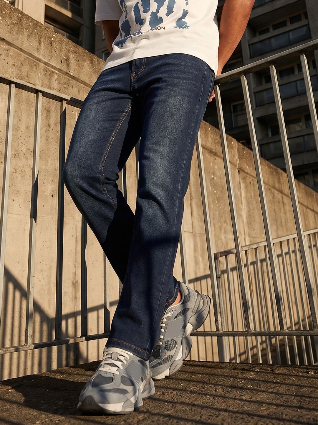 The Roadster Life Co Men Straight Fit Stretchable Jeans - view 1