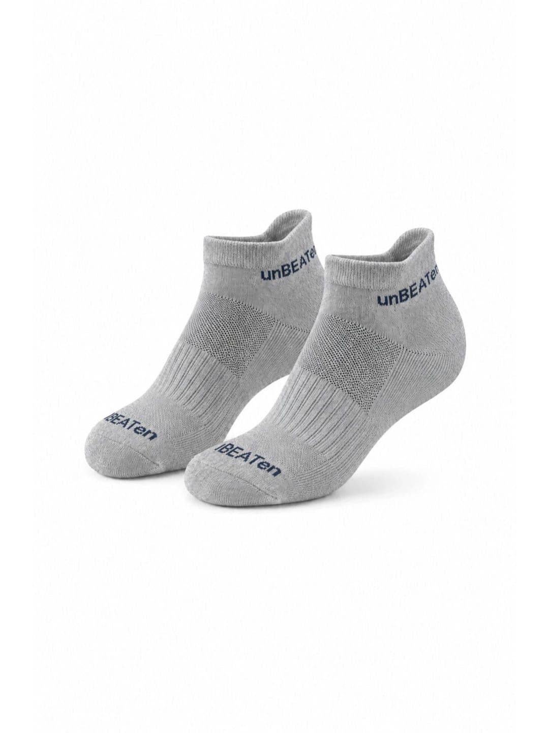 UNBEATEN Men Pack of 3 Assorted Grey Bamboo Ankle Socks - view 1