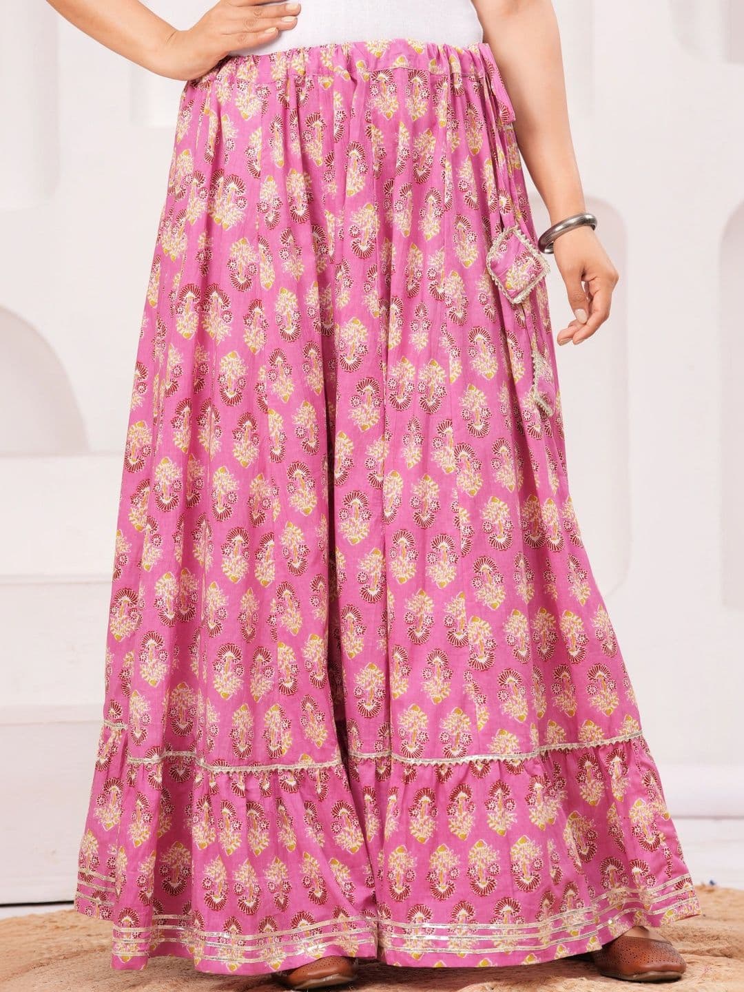 Maquien Women Floral Maxi Flared Skirt - view 1