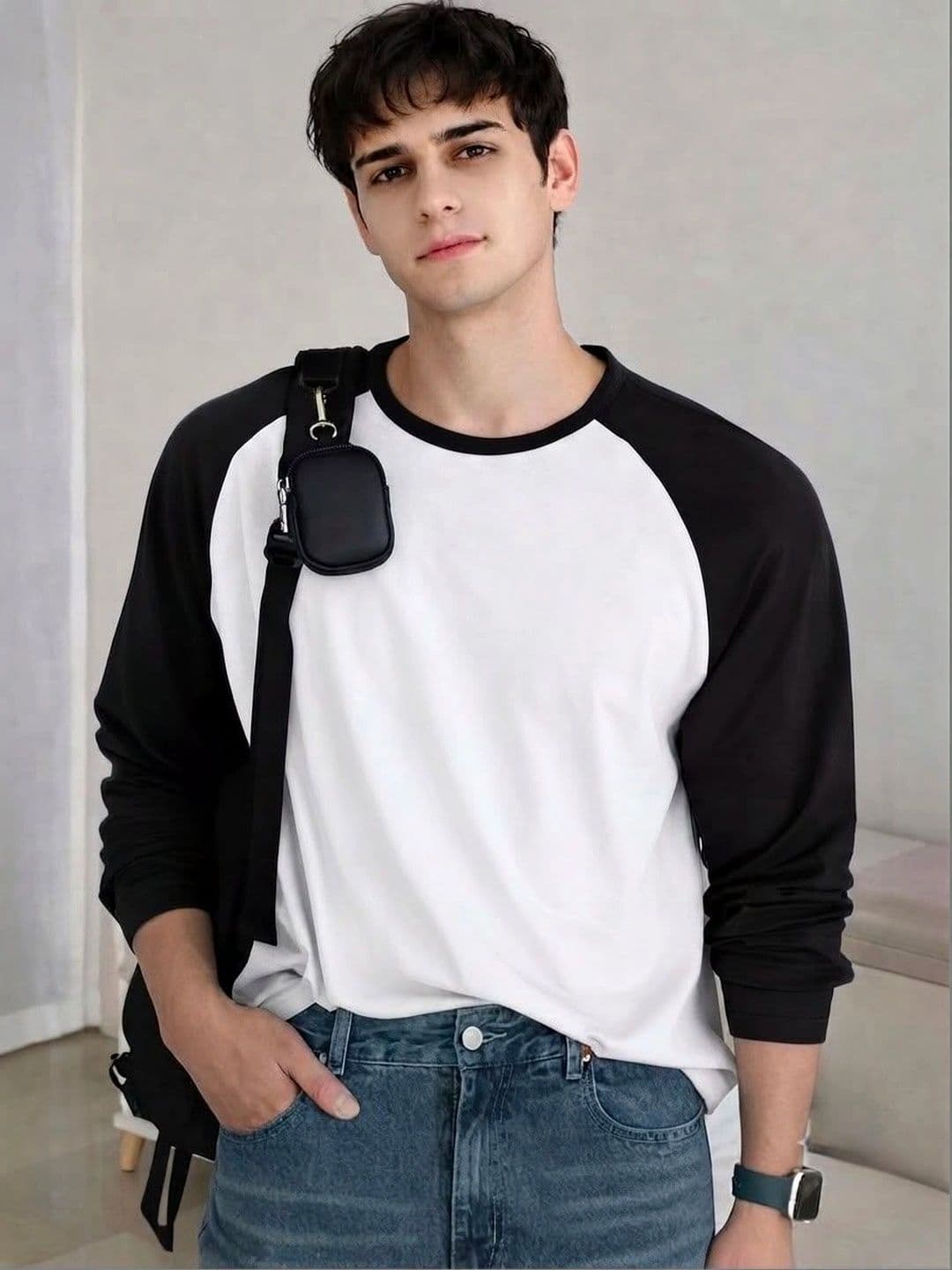 Else and What Men Colourblocked T-shirt - view 1
