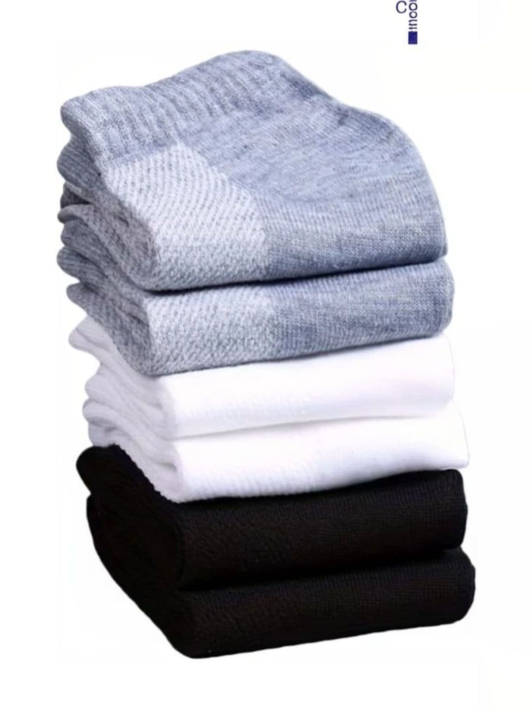 BEAR&BEYOND Men Pack of 3 Cotton Assorted Colourblocked Above Ankle Socks - view 1