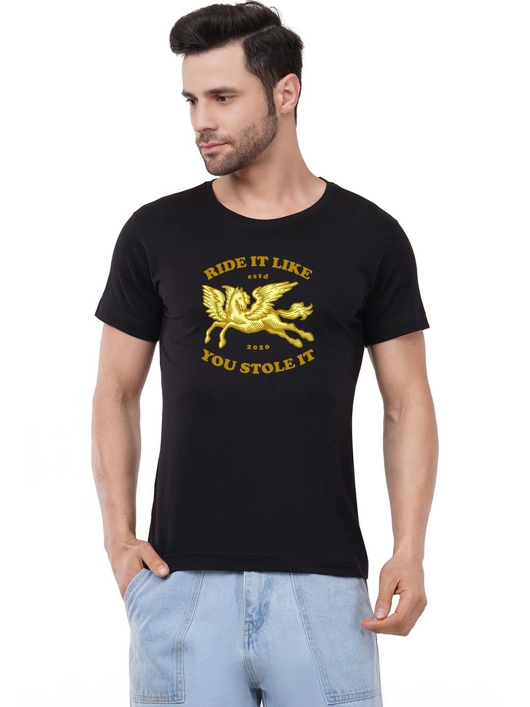 Caseria Men Typography Printed T-shirt - view 1