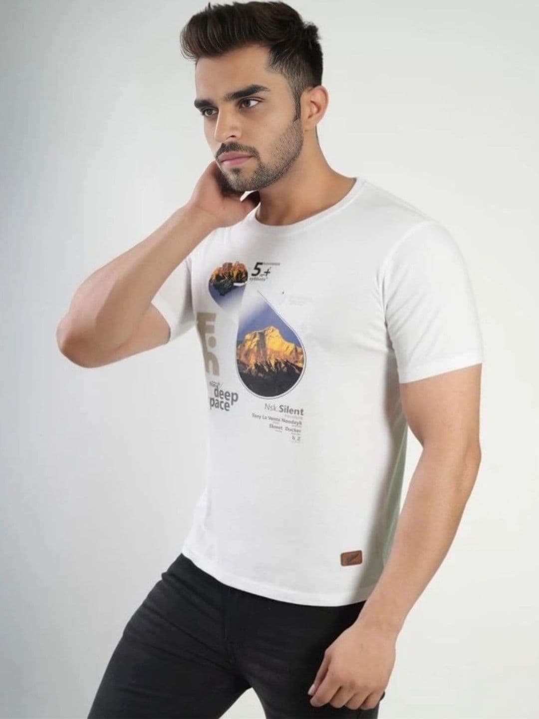 FLORA SHINE Men Printed Bio Finish T-shirt - view 1