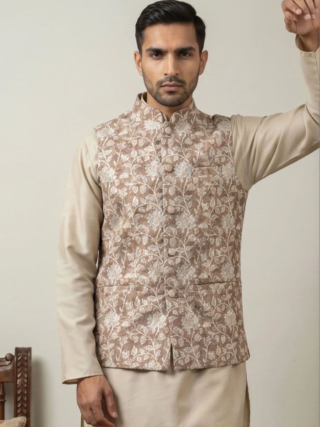 Jompers Embroidered Nehru Jackets - view 1