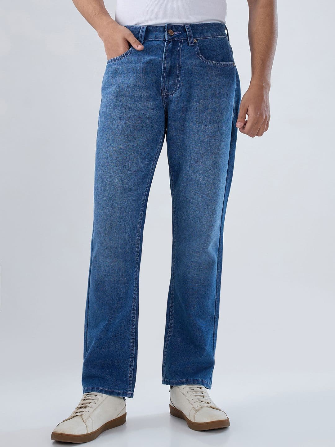 Spykar Men Chico Mid Rise Comfort Fit Light blue Jeans - view 1