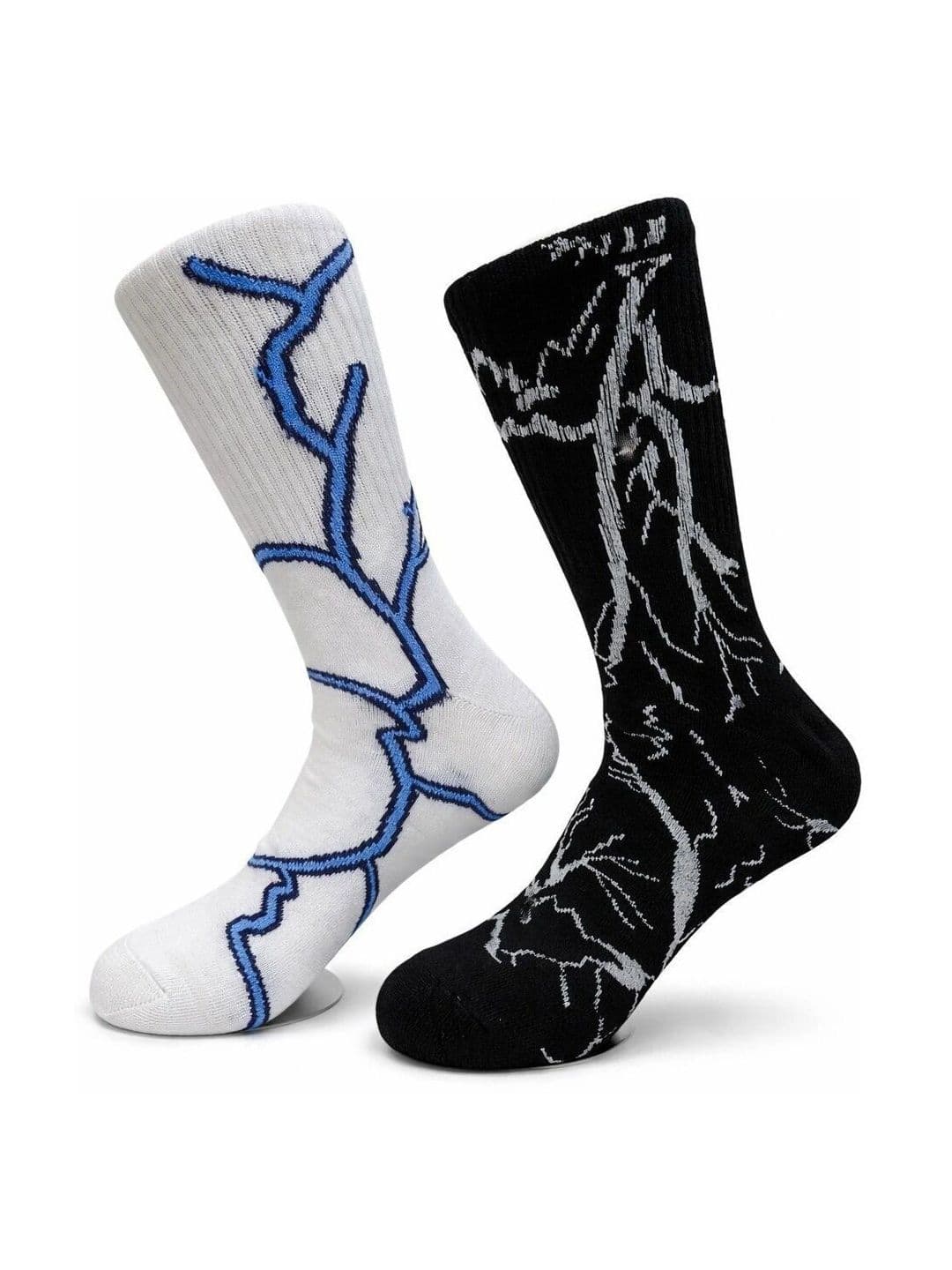 BEAR&BEYOND Men Pack of 2 Cotton Assorted Patterned Calf Length Socks - view 1