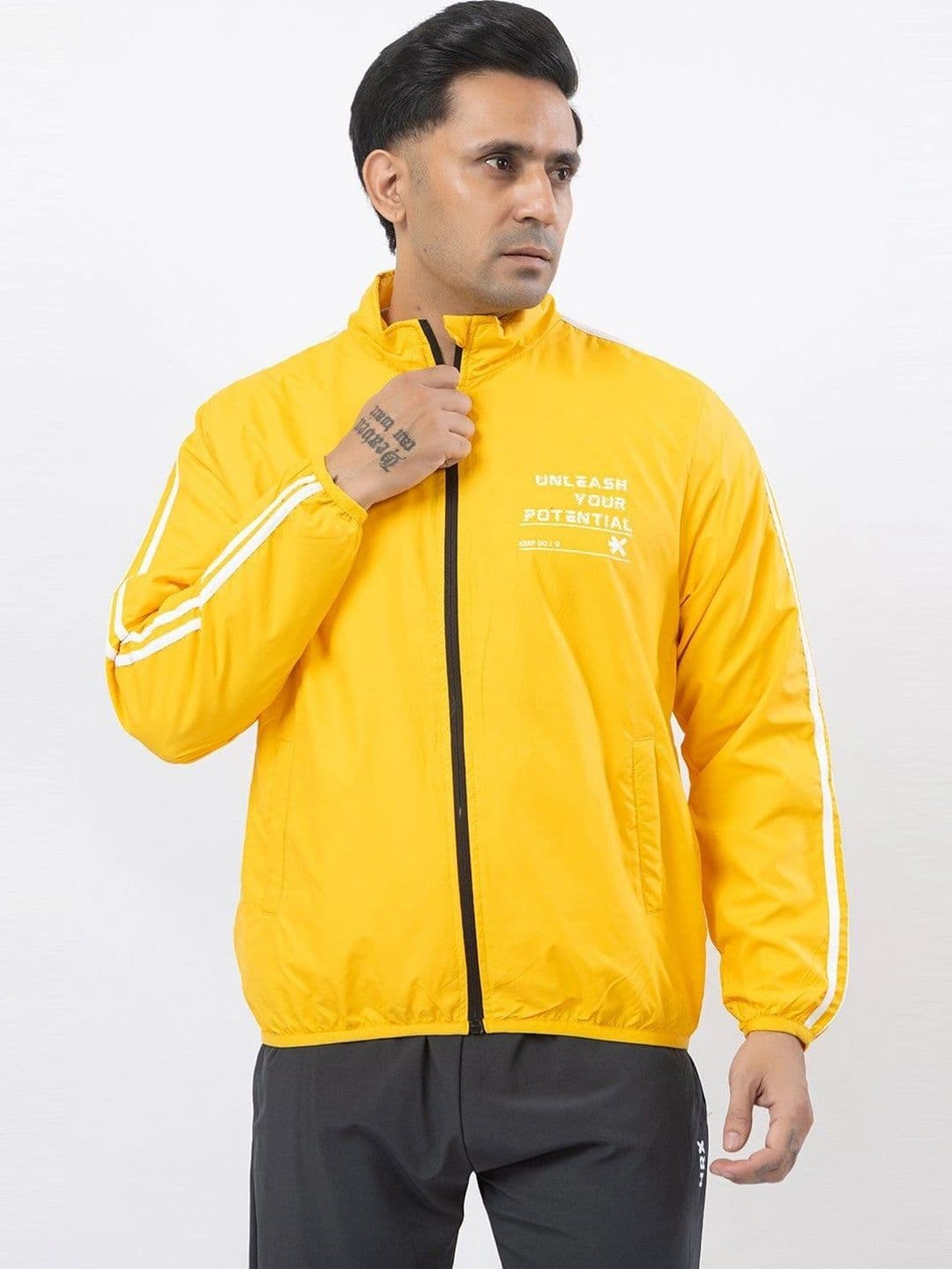 HRX by Hrithik Roshan Men Typography Lightweight Sporty Jacket - view 1