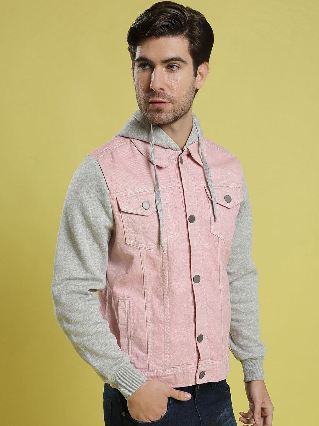 CAHOOT Men Pink Lightweight Outdoor Open Front Jacket - view 1