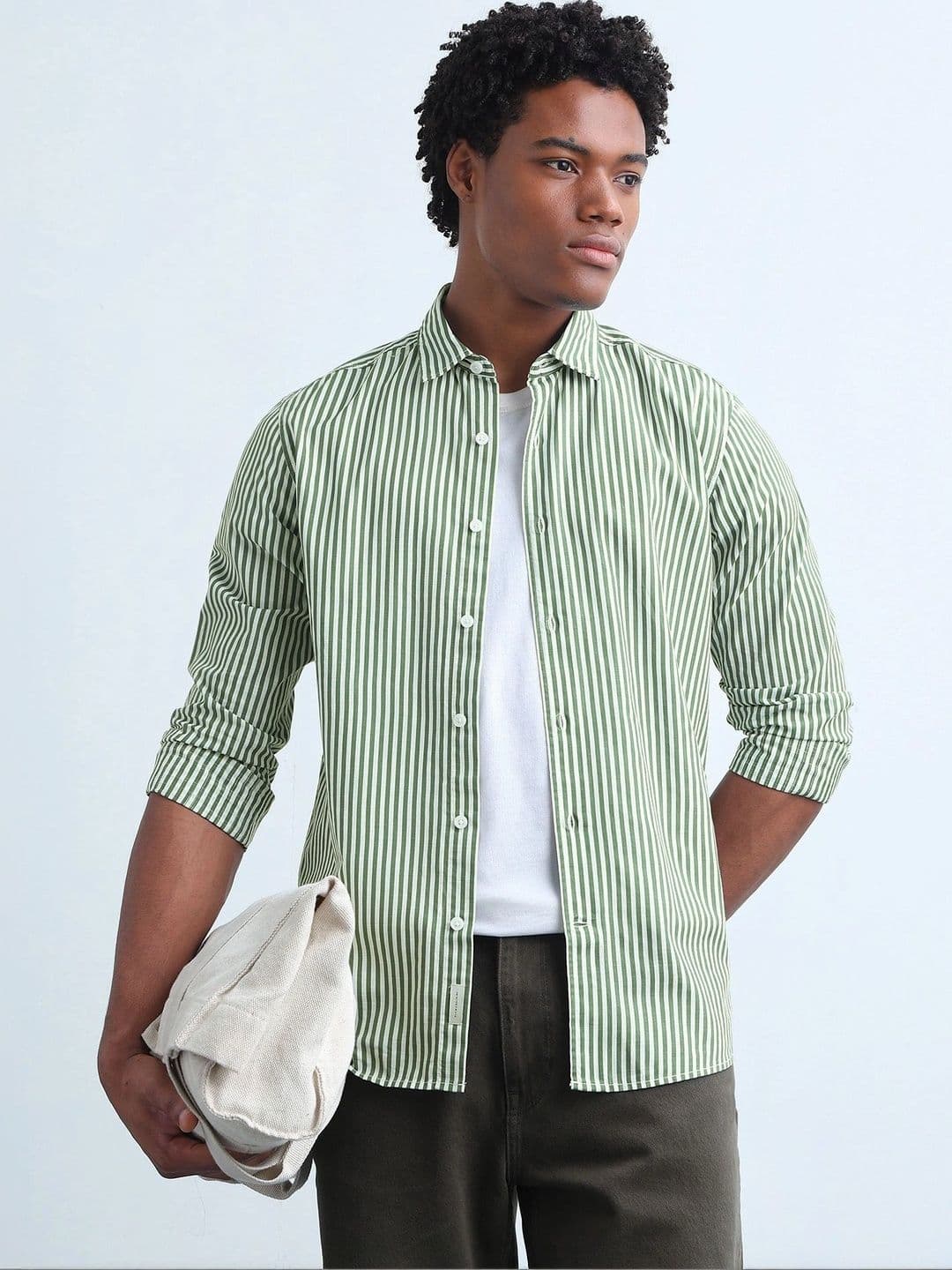 Flying Machine Men Striped Casual Shirt - view 1