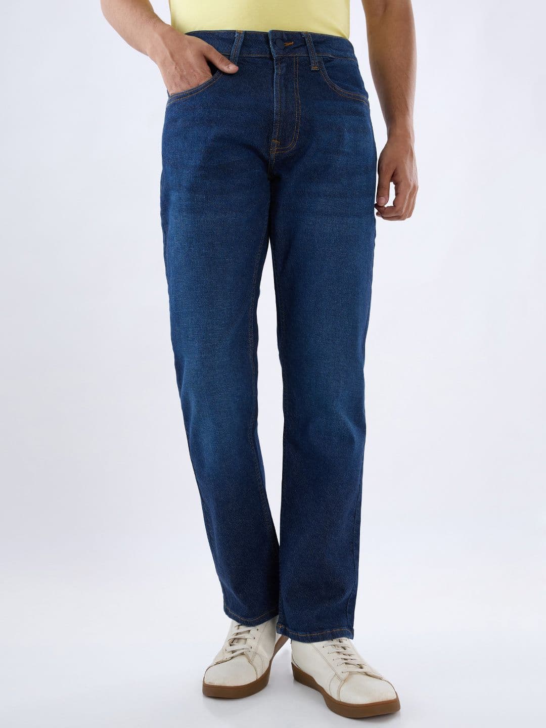 Spykar Men Chico Mid Rise Comfort Fit Dark blue Jeans - view 1