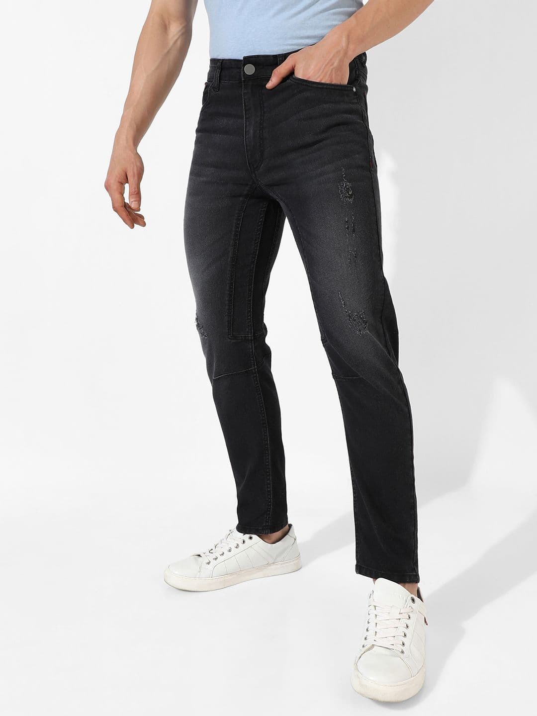 CAHOOT Men Smart Light Fade Mid-Rise Cropped Stretchable Slim Fit Jeans - view 1