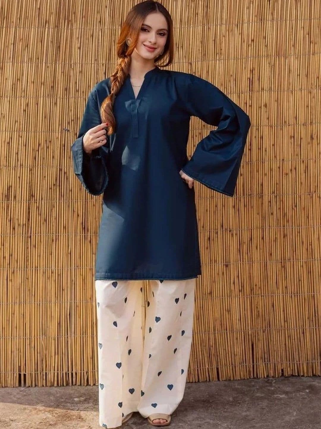 Sangria Women Regular Kurta with Palazzos - view 1