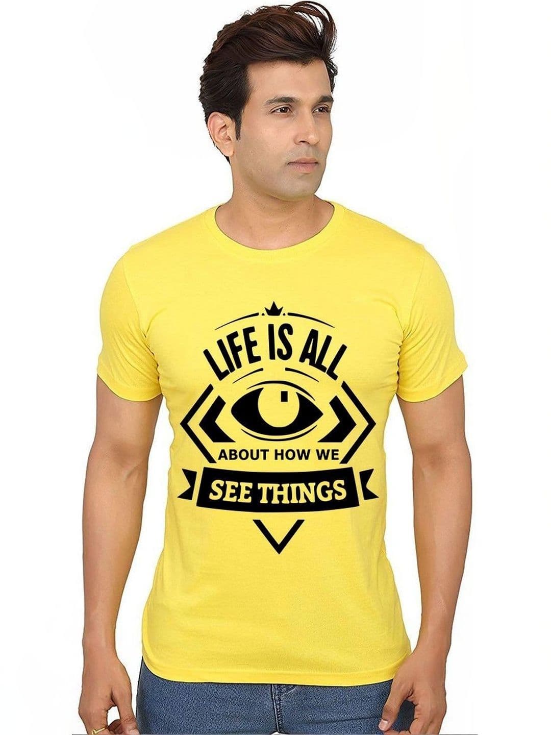 Caseria Men Typography Printed T-shirt - view 1